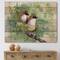 Designart - Birds Of Spring - Traditional Print on Natural Pine Wood